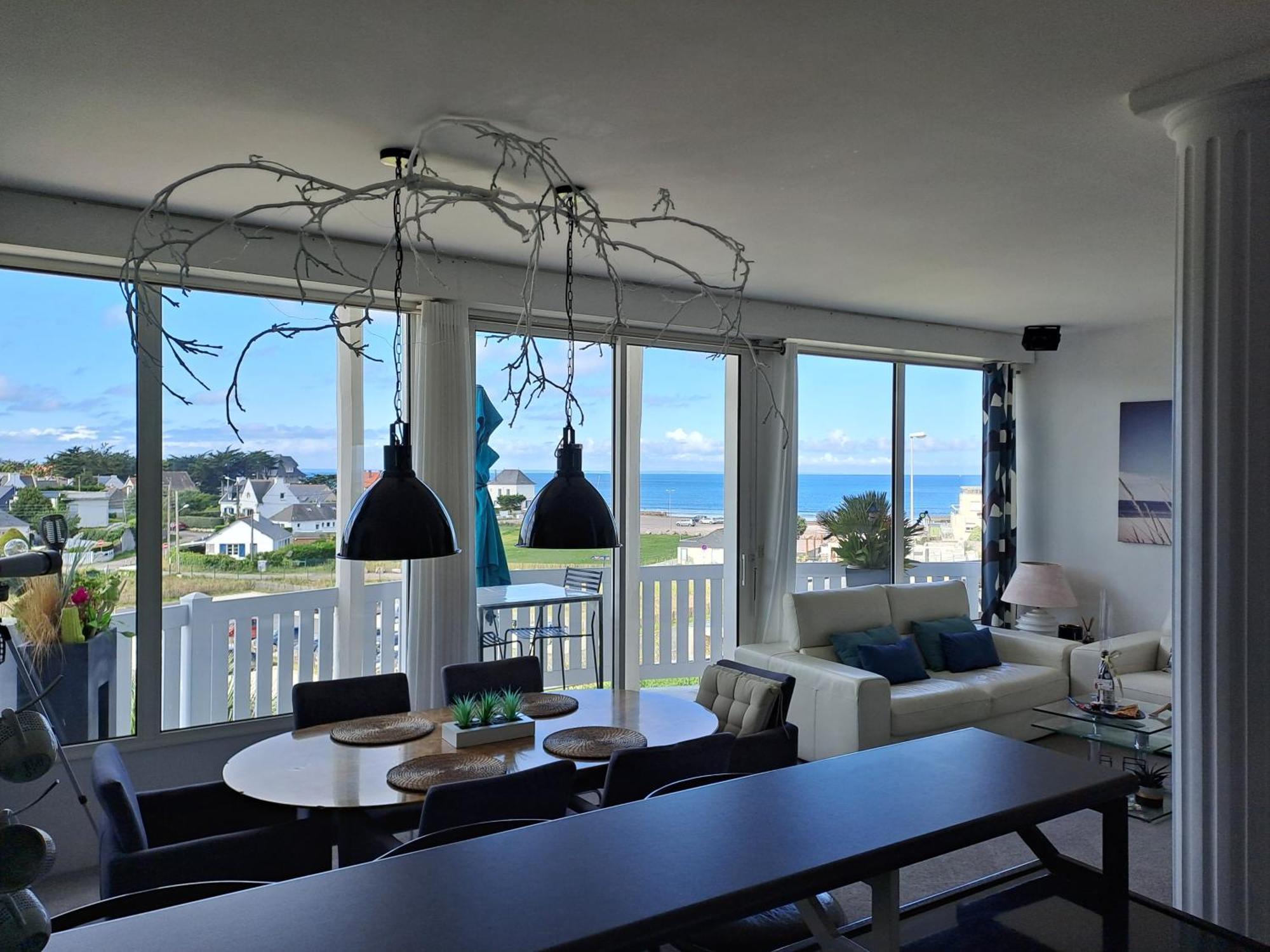 Grand loft de 60m2 très lumineux très belle vue sur mer Erquy Extérieur photo