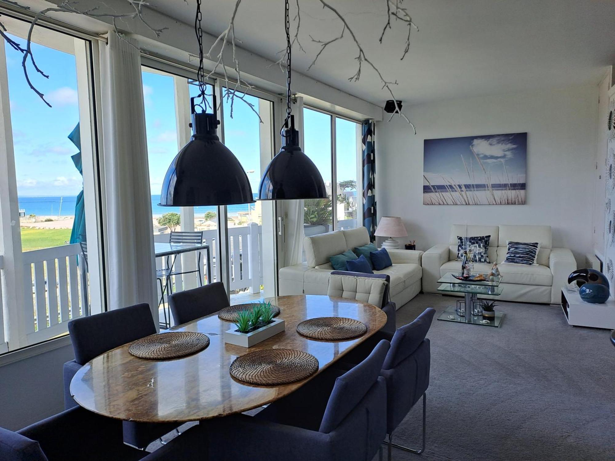 Grand loft de 60m2 très lumineux très belle vue sur mer Erquy Extérieur photo